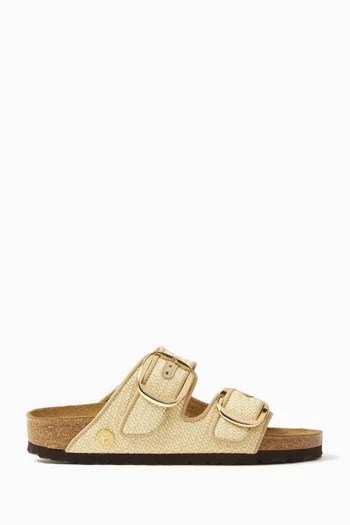 Arizona Big Buckle Sandals in Raffia