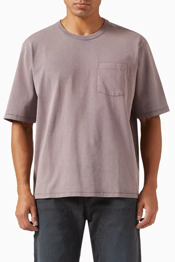 Garment-dyed T-shirt in Jersey