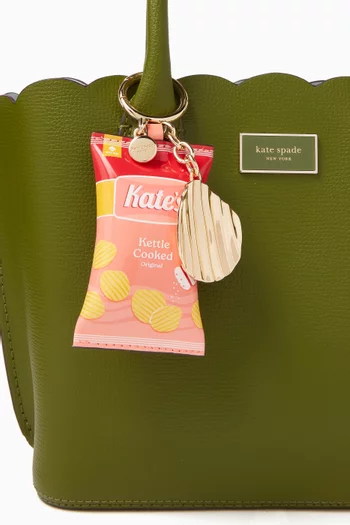 Snack Time Bag Charm in Patent Leather