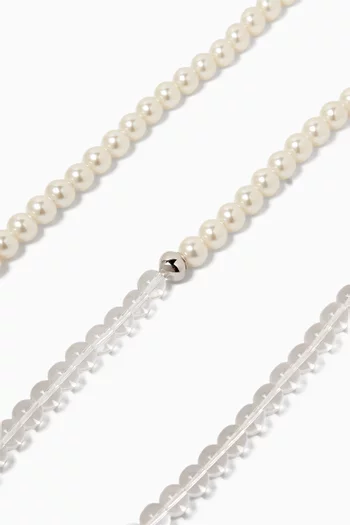 Pearlie Necklace in Silver-tone Metal