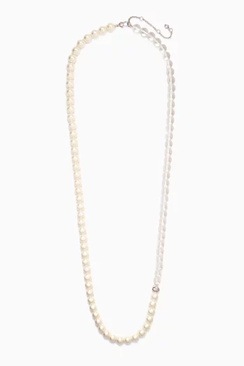 Pearlie Necklace in Silver-tone Metal