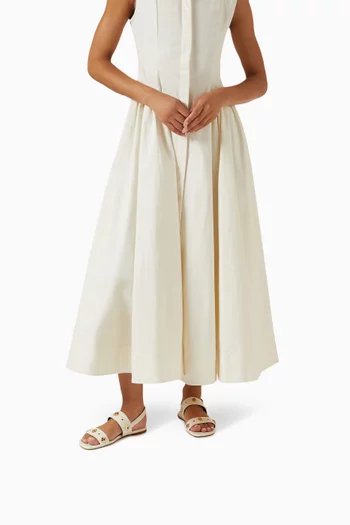 صندل بحلي على شكل زهور جلد