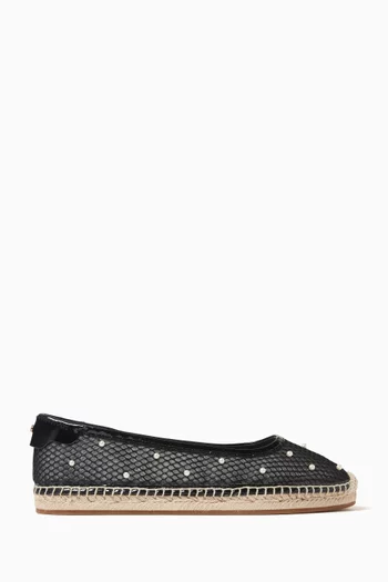 Pearl Espradrille Ballet Flats in Mesh