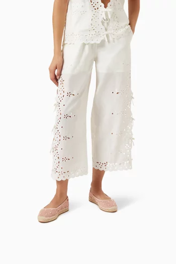 Pearl Espradrille Ballet Flats in Mesh