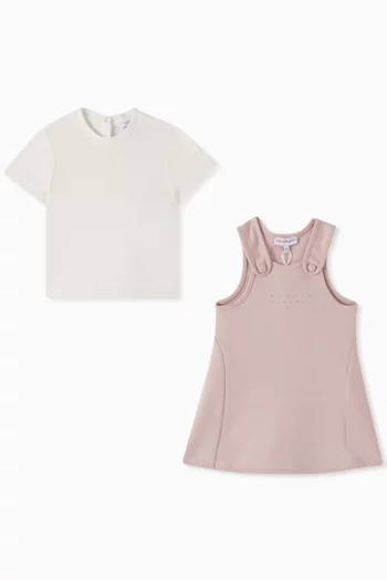Two-piece Dress & T-shirt Set