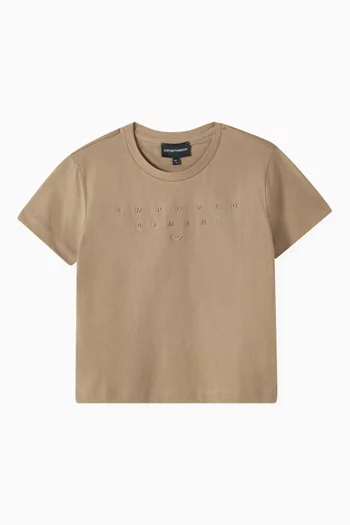 Logo Print T-shirt in Cotton