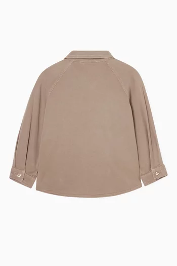 قميص بشعار الماركة حجم صغير قطن