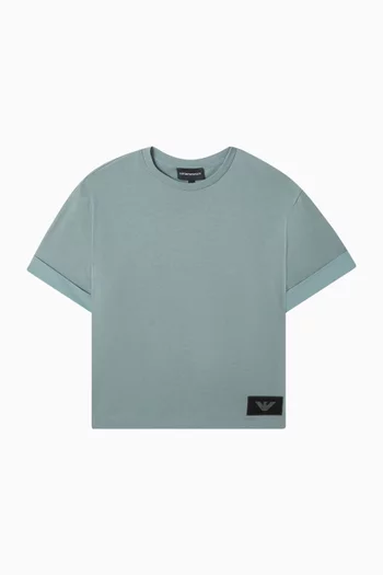 Eagle Logo T-shirt in Cotton Jersey