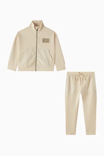 EA Logo Tracksuit Set in Cotton