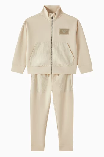 EA Logo Tracksuit Set in Cotton