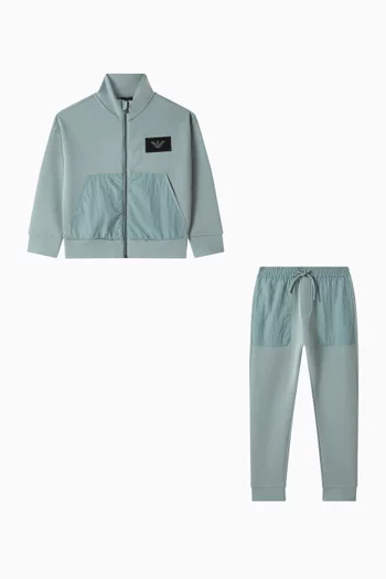 EA Logo Tracksuit Set in Cotton