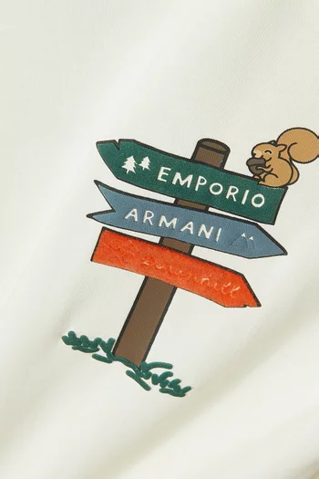 Graphic-print T-shirt in Cotton