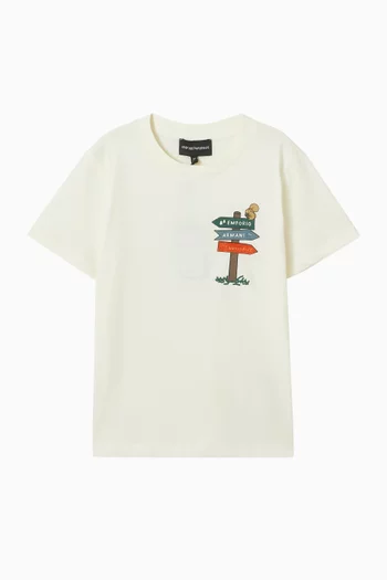 Graphic-print T-shirt in Cotton