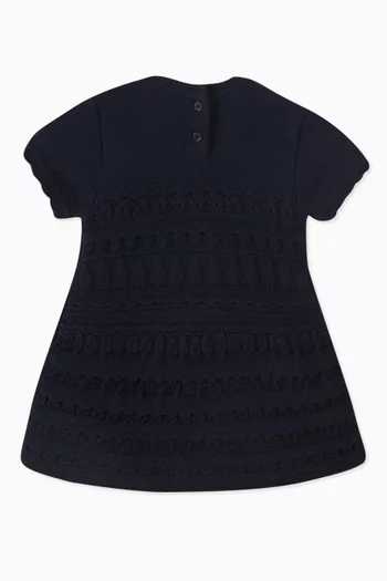 Ruffle Dress in Wool Blend