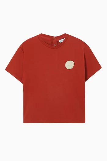 Logo Patch T-shirt in Cotton