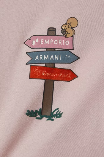 Adventure Heart Graphic T-shirt in Cotton