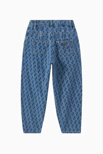 Logo Denim Jeans in Cotton