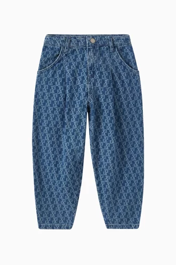 Logo Denim Jeans in Cotton