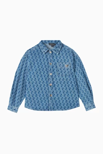 EA Logo Shirt in Denim
