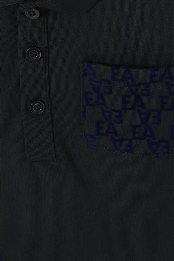 Flocked Logo Polo Shirt