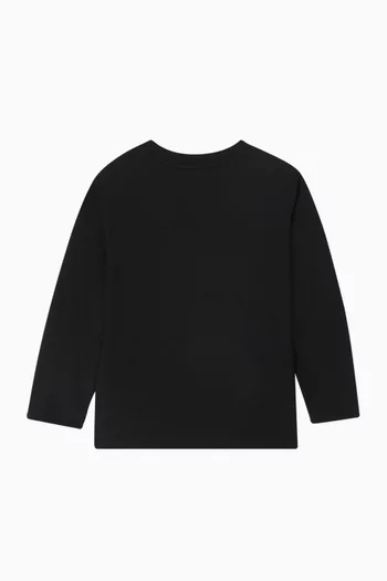Flock Logo T-shirt in Cotton