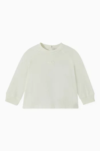 Embroidered Logo T-shirt in Cotton