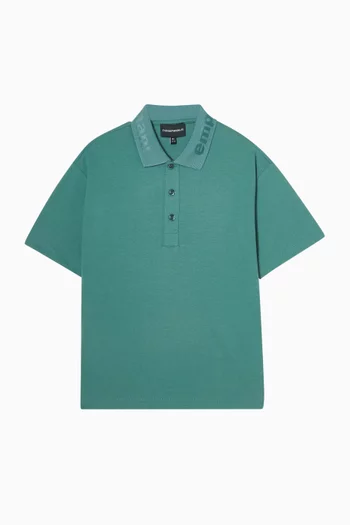 Oversized Polo Shirt in Cotton
