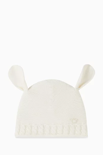 Bunny Ears Knitted Beanie