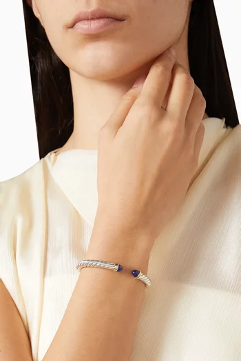 سوار كابل فليكس فضة إسترلينية وذهب أصفر عيار 14