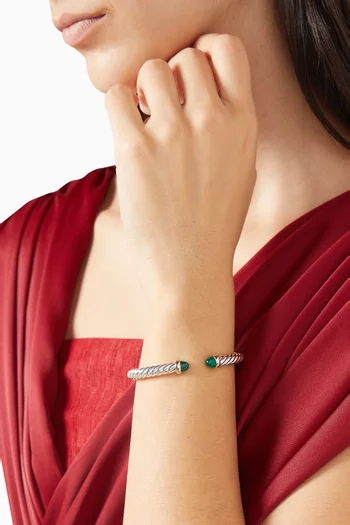 سوار كابل فليكس فضة إسترلينية وذهب أصفر عيار 14