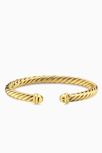 سوار كابل سبيرا بتصميم مرن ذهب أصفر عيار 18