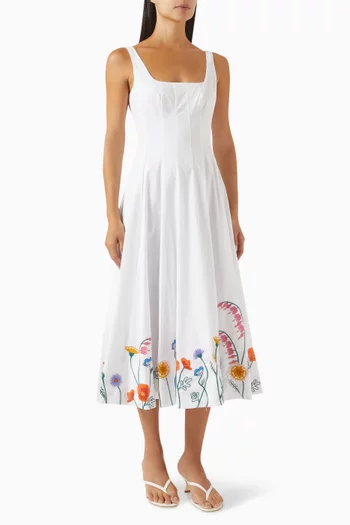 Wells Midi Dress in Cotton