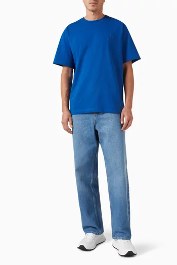 Orbit Embroidered T-shirt in Cotton-jersey