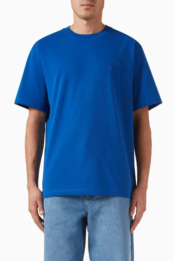 Orbit Embroidered T-shirt in Cotton-jersey