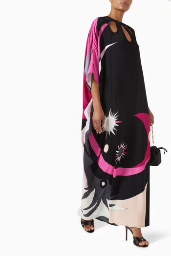 Stella-print Loose-fit Kaftan