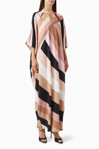 Iride-print Kaftan in Silk