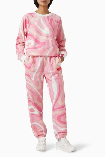 Marmo-print Sweatshirt in Fleece