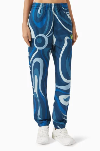 Marmo-print Sweatpants in Fleece
