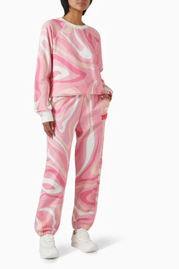 Marmo-print Sweatpants in Fleece