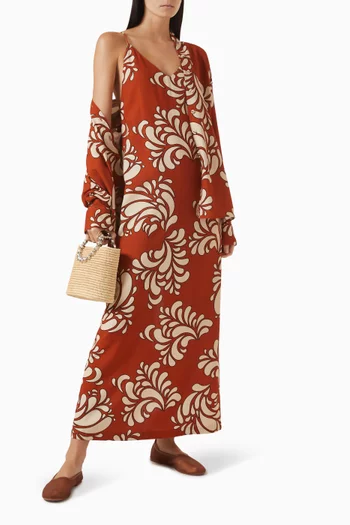 Provence Maxi Dress in Viscose Blend