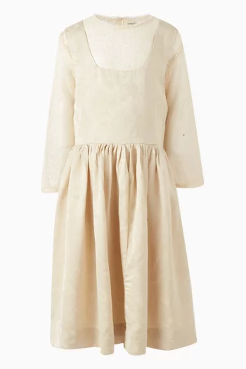 Pinafore Dress with Mesh Inner