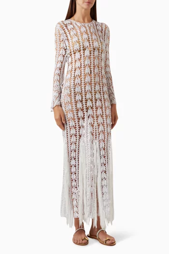Boticelli Maxi Dress in Crochet Knit