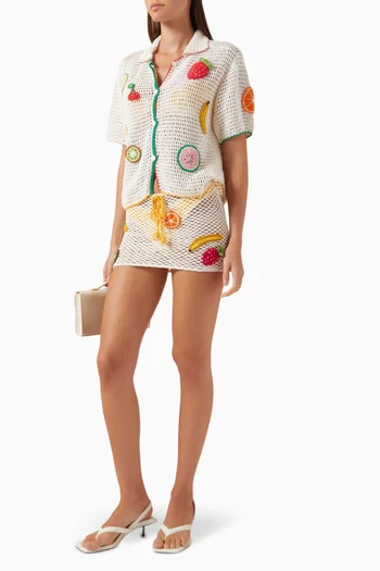 Tutti Frutti Shirt in Crochet Knit