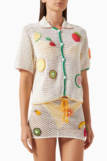 Tutti Frutti Shirt in Crochet Knit