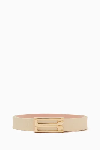 Micro Frame Belt in Leather