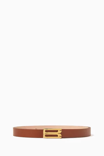 Micro Frame Belt in Leather