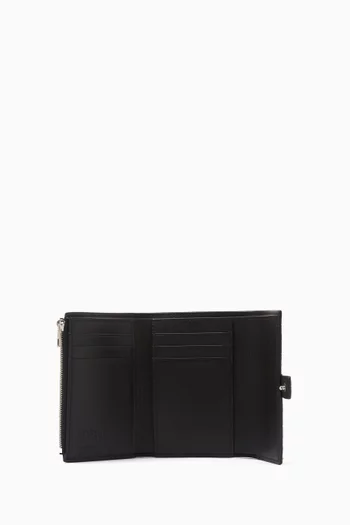 Small Vertical Wallet in Leather