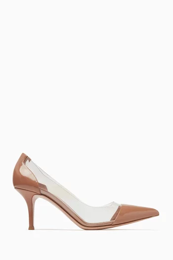 Plexi 70 Pumps in Leather & PVC