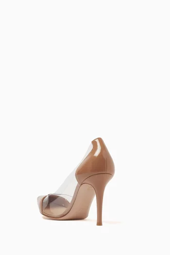 Plexi 85 Pumps in Leather & PVC