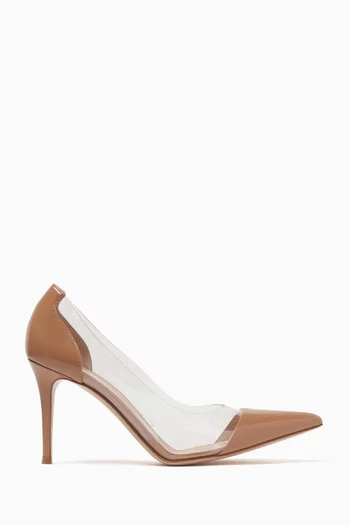 Plexi 85 Pumps in Leather & PVC